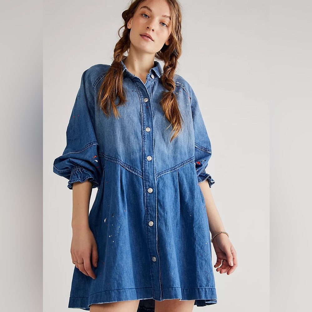 NWT FreePeople Denim Dress